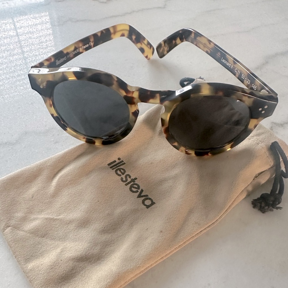 Illesteva Leonard II Sunglasses Tortoise/Grey - Like new